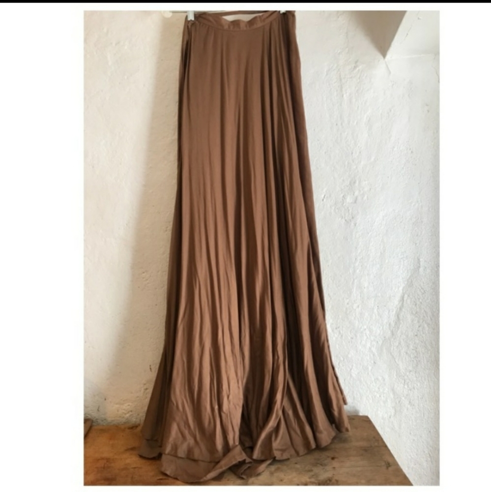 Free People Maxi Wrap Skirt